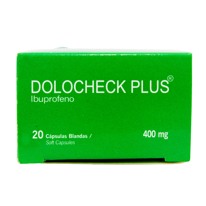 Dolocheck Plus 400Mg Ibuprofeno X Capsula Blanda