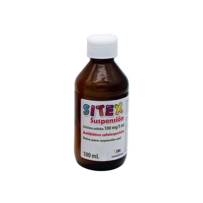 Sitex Cefixima 100Mg / 5Ml Sabor Frutilla Suspensión X 100Ml