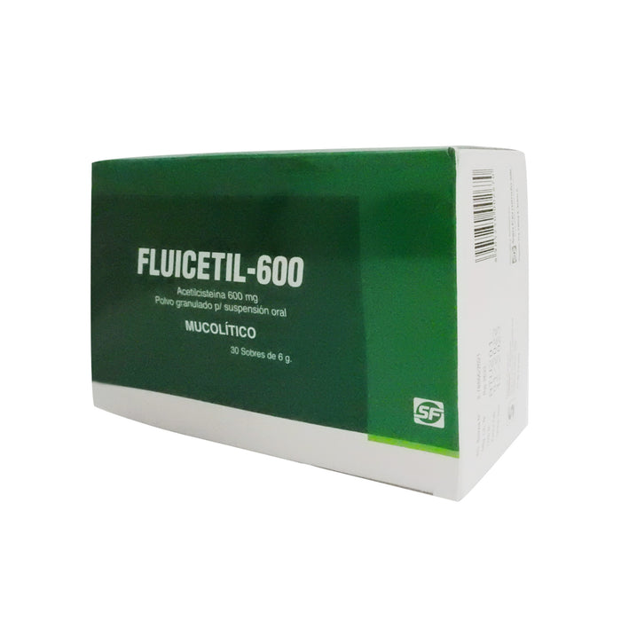 Fluicetil 600Mg X 30 Sobres Acetilcisteina