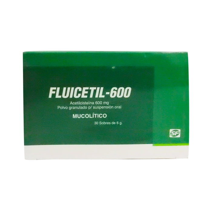 Fluicetil 600Mg X 30 Sobres Acetilcisteina