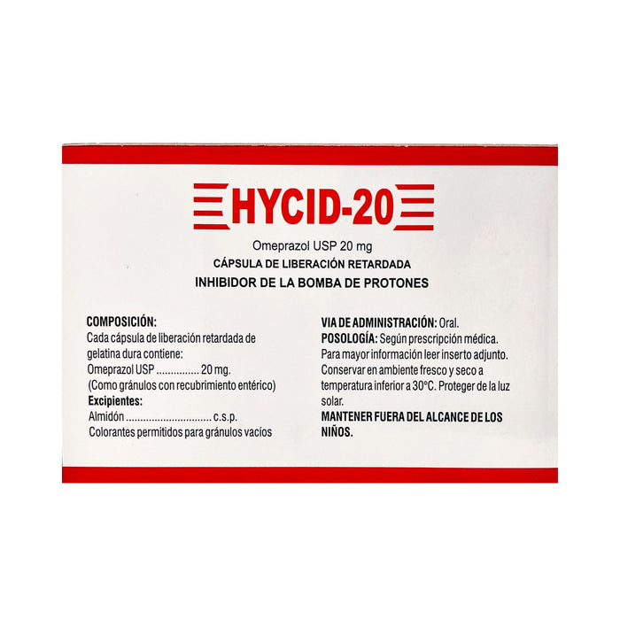 Hycid 20Mg Omeprazol X Cápsula