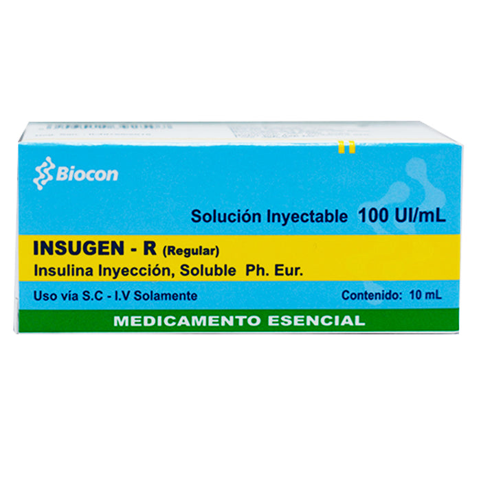 Insugen R Insulina Humana Rapida 100Ui X Ampolla— Farmacorp