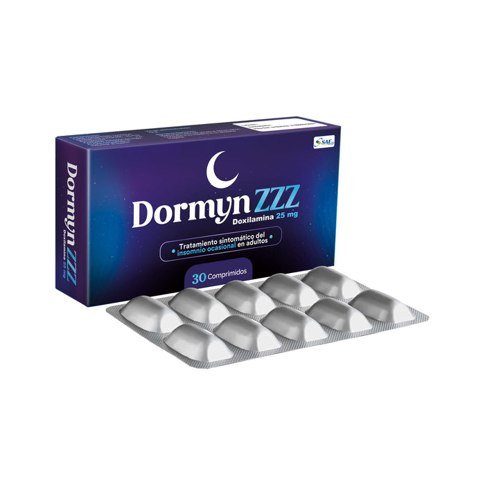 Dormyn Zzz 25Mg Doxilamina X Comprimido