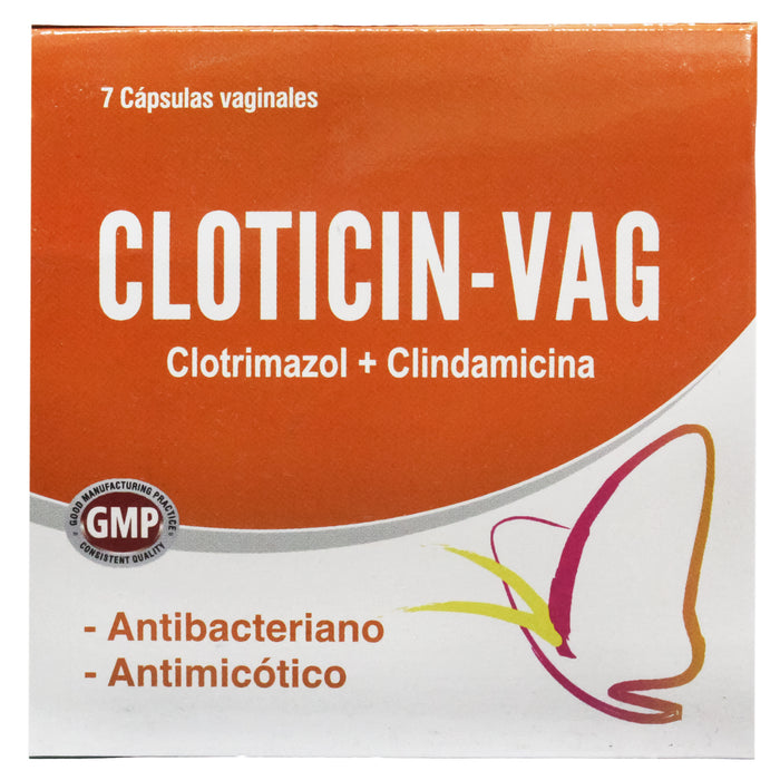 Cloticin Vag Clindamicina 100Mg Y Clotrimazol 200Mg X Ovulo