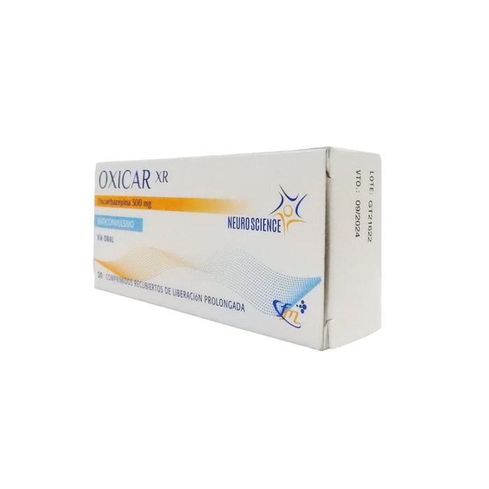 Oxicar Xr 300Mg X 30 Comp Lib Prol Oxcarbazepina