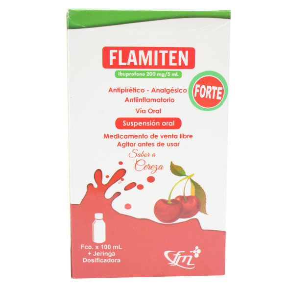 Flamiten Forte 200Mg 5Ml Susp X 100Ml Ibuprofeno