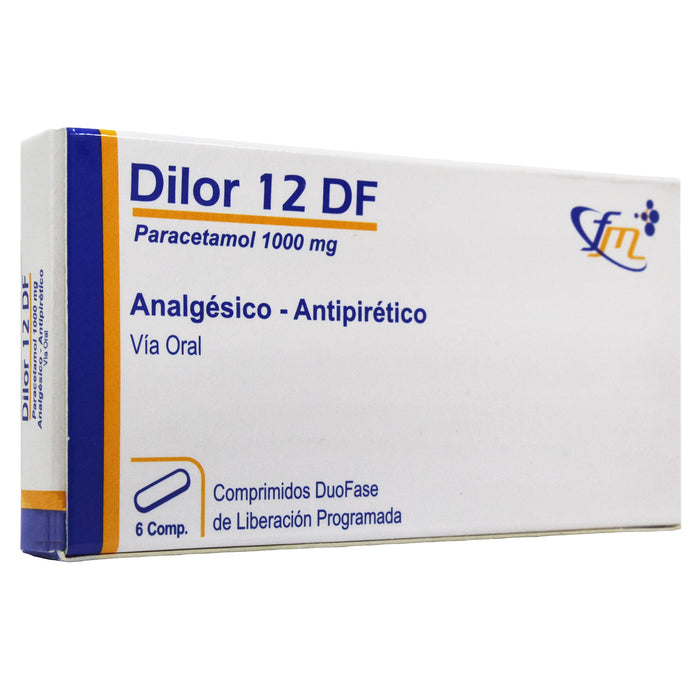 Dilor 12 Df Paracetamol 1000Mg X Tableta