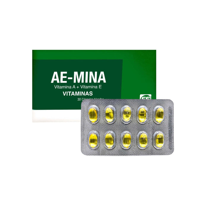 Ae-Mina Vitaminas A E X Cápsula