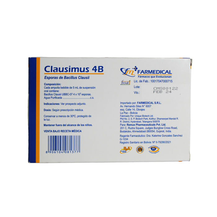 Clausimus 4B X 10 Amp Bebibles Probiotico