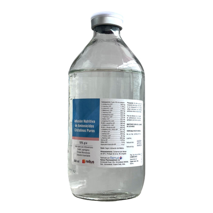 Infusion Nutritiva De Aminoácidos 0.010 Iv X 500Ml