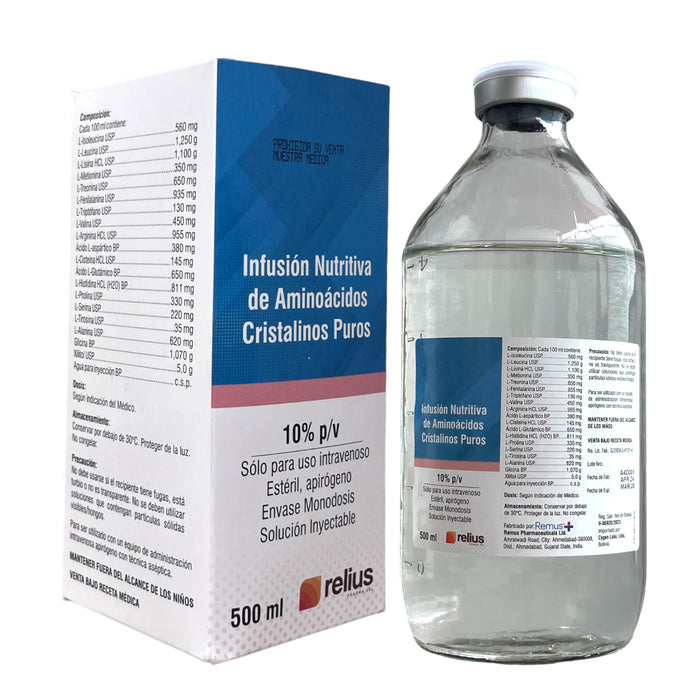 Infusion Nutritiva De Aminoácidos 0.010 Iv X 500Ml