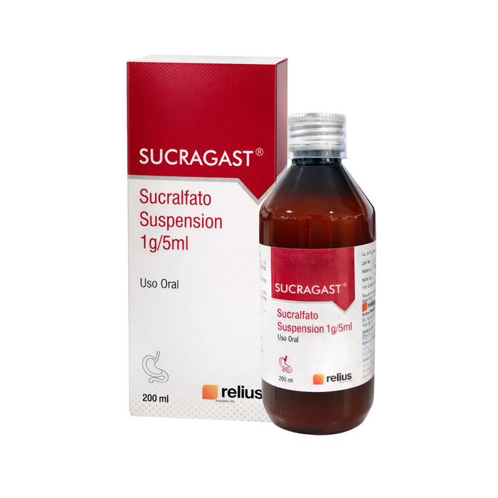 Sucragast Sucralfato 1G/5Ml Suspensión X 200Ml