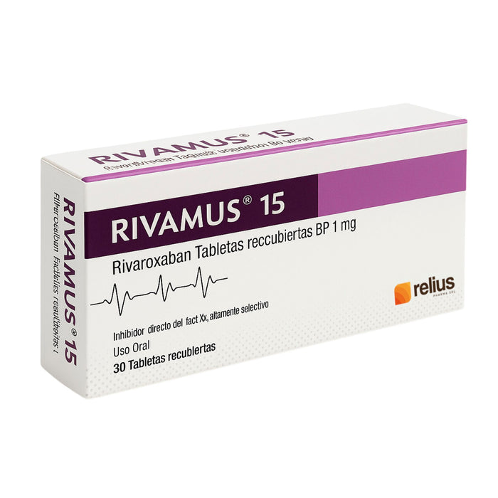 Rivamus 15Mg Rivaroxaban X Comprimido