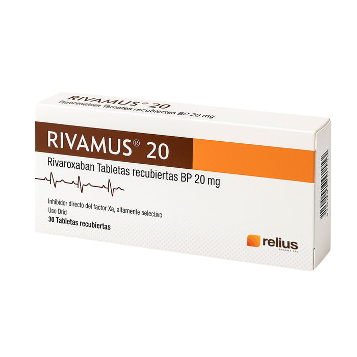 Rivamus 20Mg Rivaroxaban X Comprimido