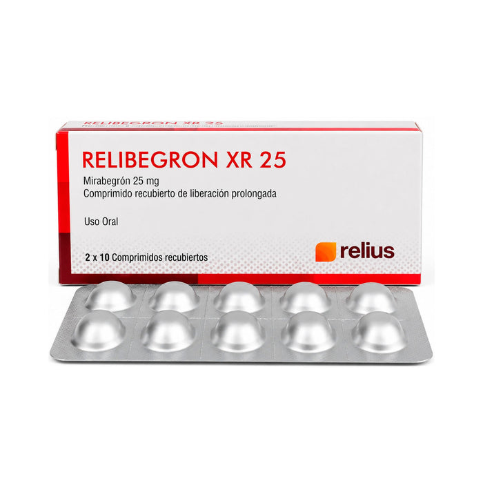 Relibegron Xr 25Mg Mirabegron Liberacion Prolongada X Comprimido