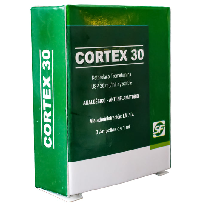 Cortex 30Mg Im-Iv X 3 Amp 1Ml Ketorolaco