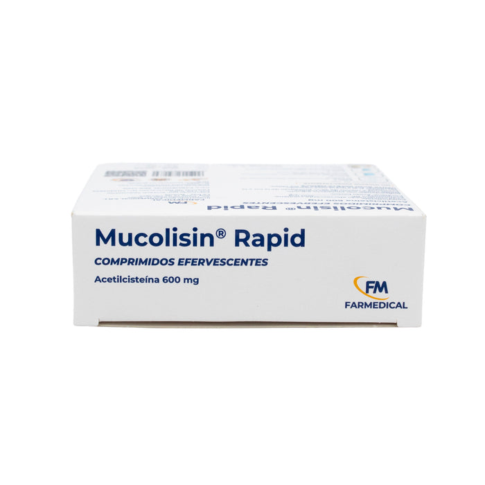 Mucolisin Rapid 600Mg Acetilcisteina X Comprimido Efervescente