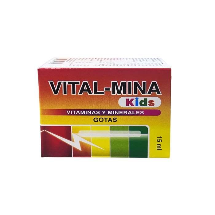 Multivitamínico Vital-Mina Kids Gotas Vitaminas/Minerales X 15Ml