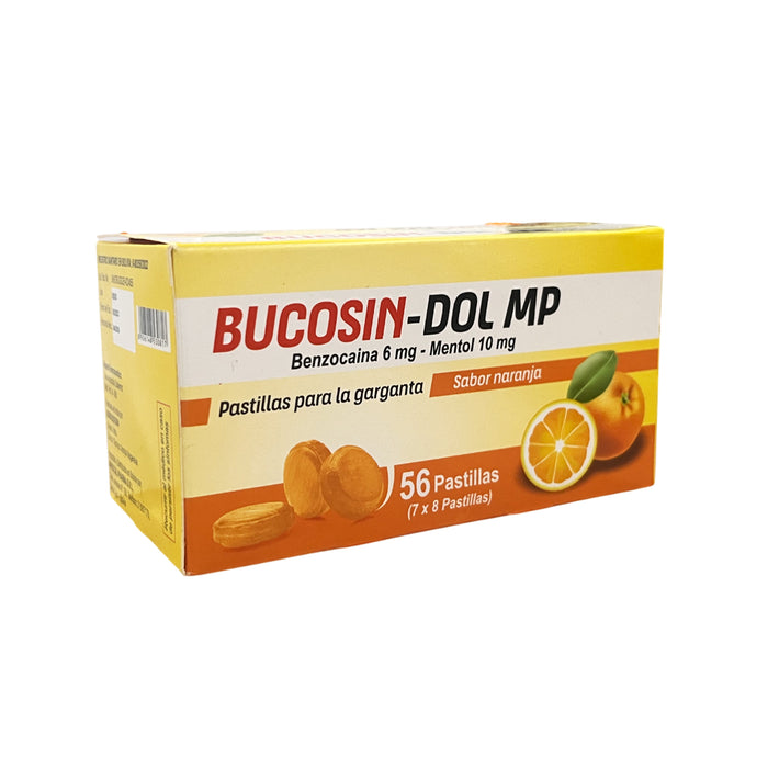 Bucosin-Dol Mp Naranja Benzocaína / Mentol X Pastilla