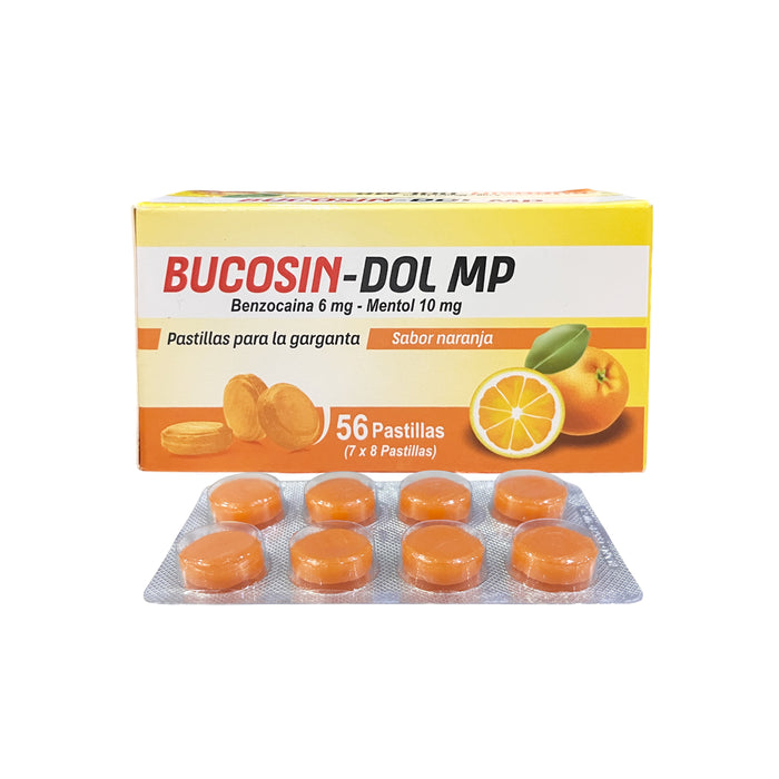 Bucosin-Dol Mp Naranja Benzocaína / Mentol X Pastilla