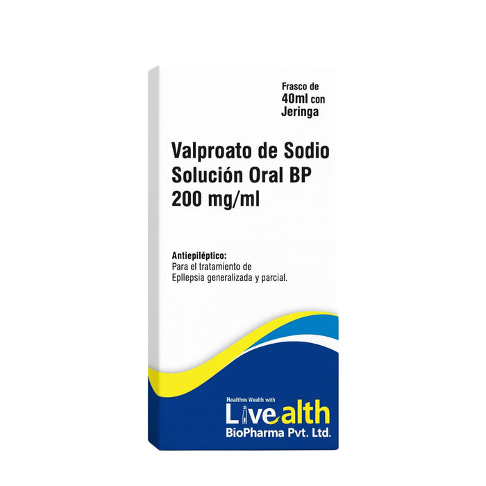 Valproato De Sodio 200Mg/Ml Solución Oral X 40Ml