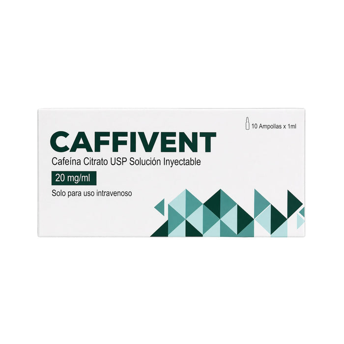 Caffivent 20Mg Citrato De Cafeína Iv X Ampolla 1Ml