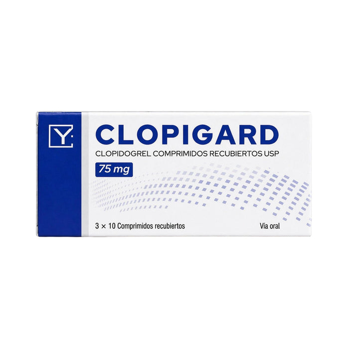 Clopigard 75Mg Clopidogrel X Comprimido