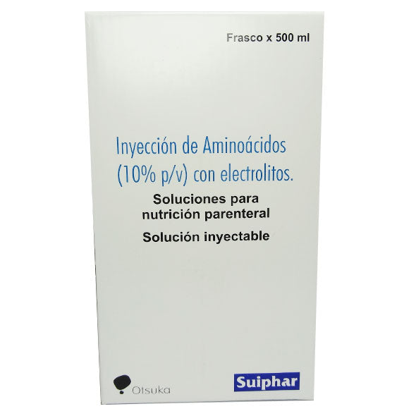 Aminoacidos 10% Con Electrolitos Iv Sol Iny X500ml