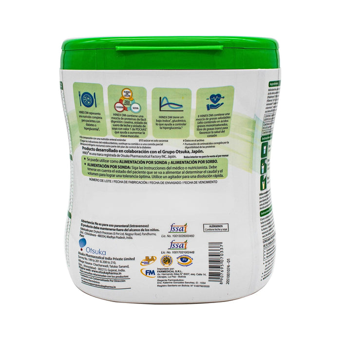 Suplemento Nutricional Hinex Dm Para Diabéticos Sabor Vainilla X 400 G