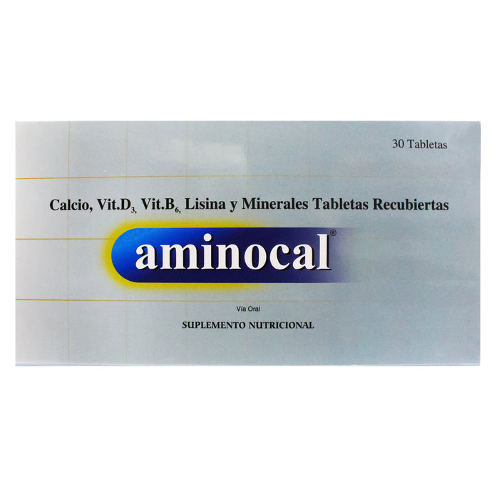 Aminocal Multivitaminas Y Minerales X Tableta