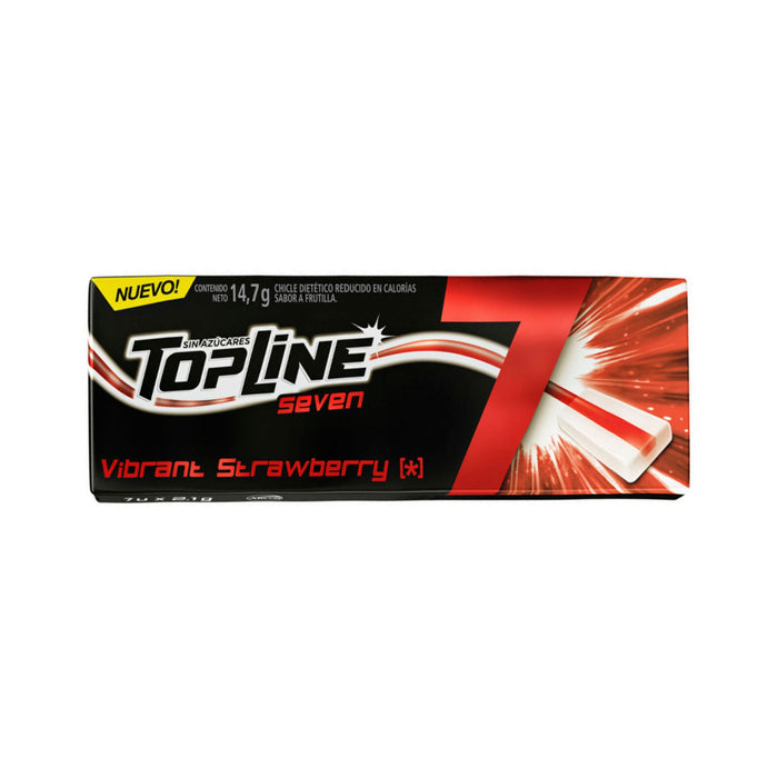 Chicle Top Line Seven Vibrant Strawberry X 14G
