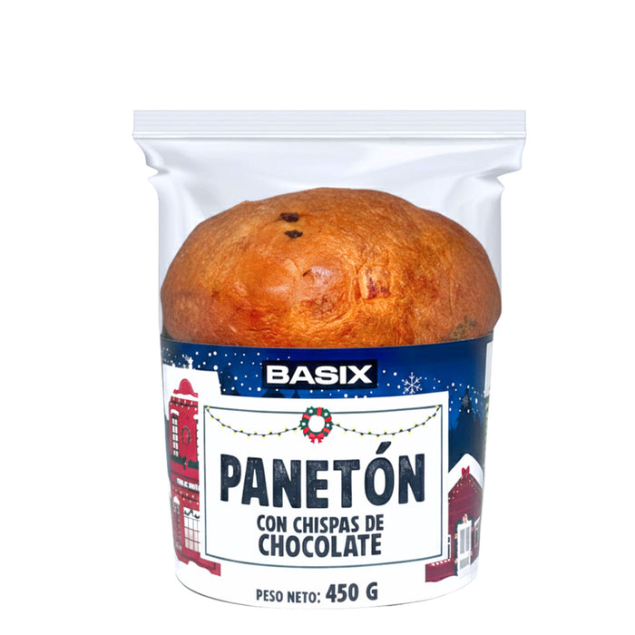 Panetón Con Chispas De Chocolate Basix X 450G