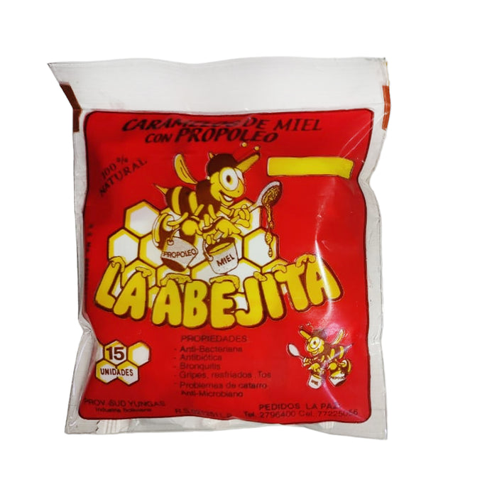 La Abejita Caramelos Miel Propoleo Matico X 15 Unidades