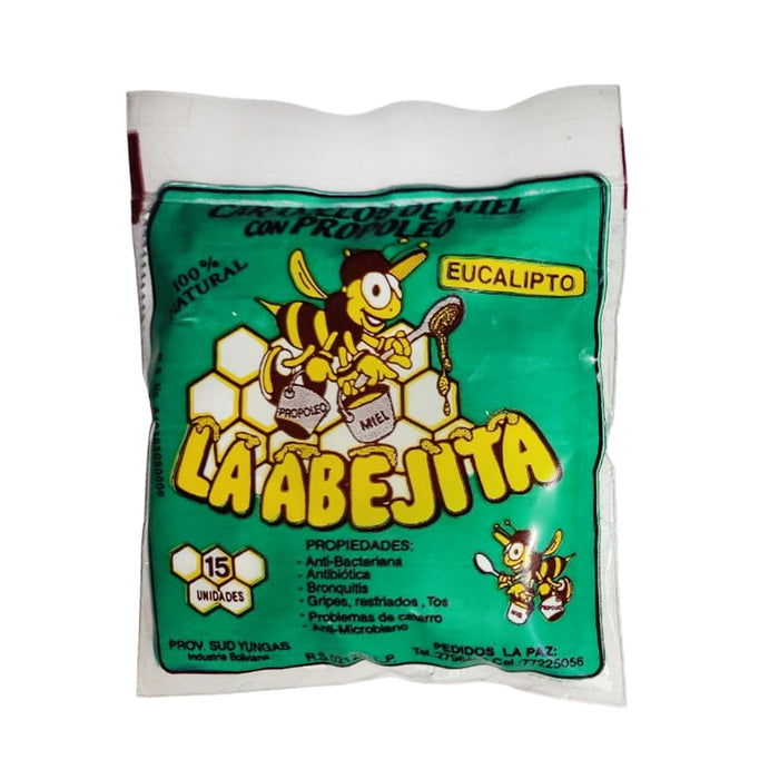 La Abejita Caramelos Miel Propoleo Eucalipto X 15 Unidades