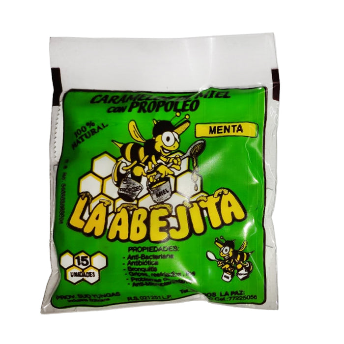 La Abejita Caramelos Miel Propoleo Menta X 15 Unidades