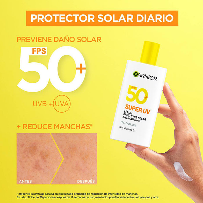 Combo Garnier Serum Skin Active + Serum Protector Solar Uv Fps50