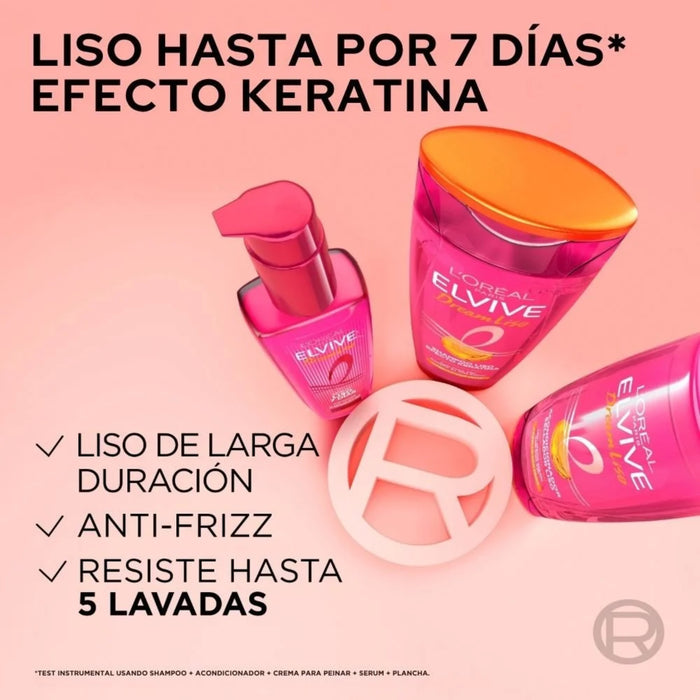 Combo Elvive Shampoo + Acondicionador + Serum Capilar Dream Liso