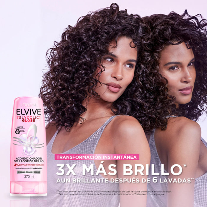 Combo Elvive Shampoo + Acondicionador Glycolic Gloss + Aceite Capilar Extraordinario