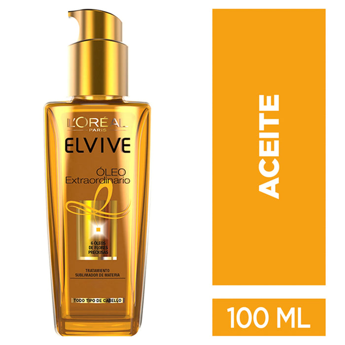 Combo Elvive Shampoo + Acondicionador Glycolic Gloss + Aceite Capilar Extraordinario