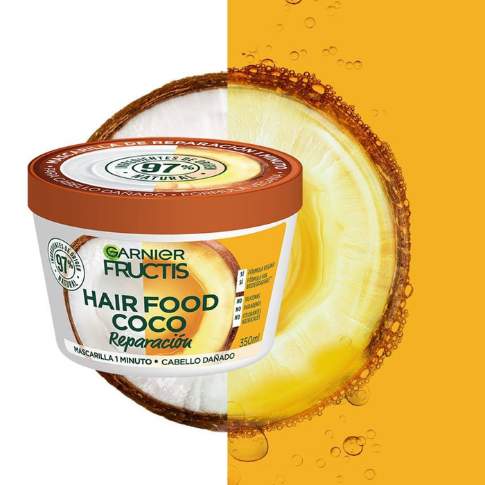 Combo Garnier Mascarilla de Reparación Coco + Tinte Nutrisse Negro Intenso
