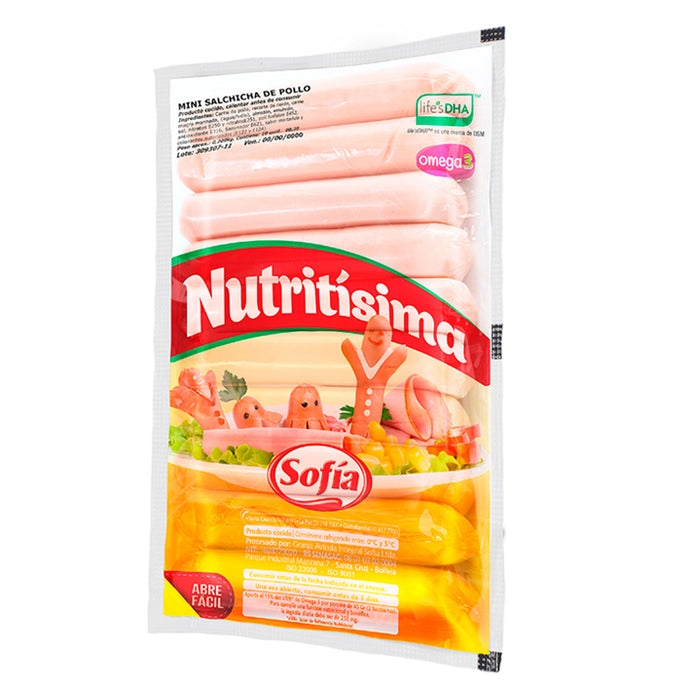 Mini Salchicha De Pollo Al Vacío Sofía 10 Unidades