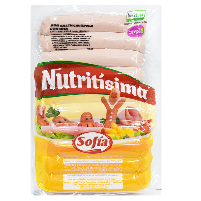 Mini Salchicha De Pollo Sofía Al Vacío 20 Unidades