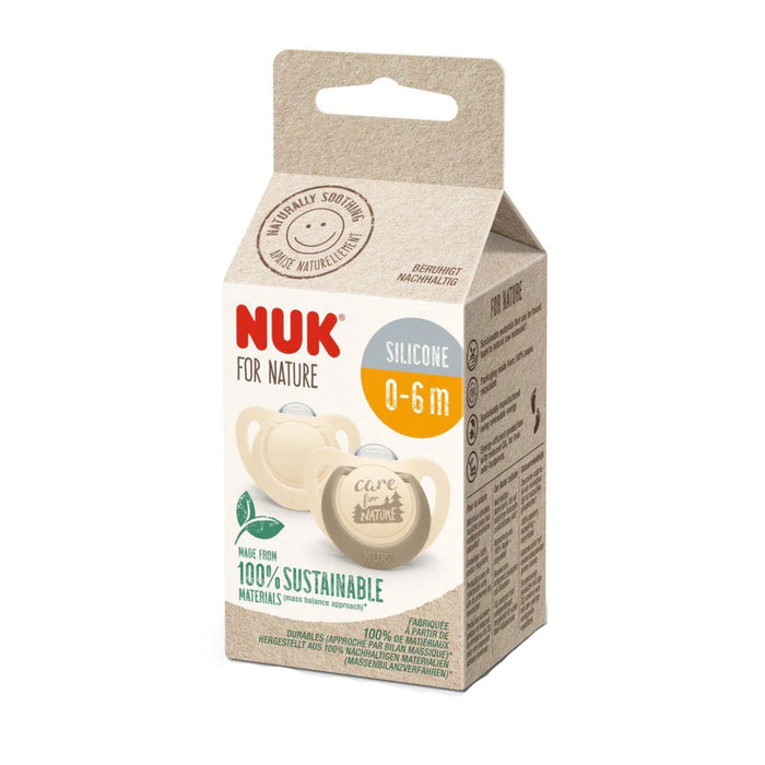 Chupete Silicona For Nurture Nuk Beige 0-6M X 2Unidades