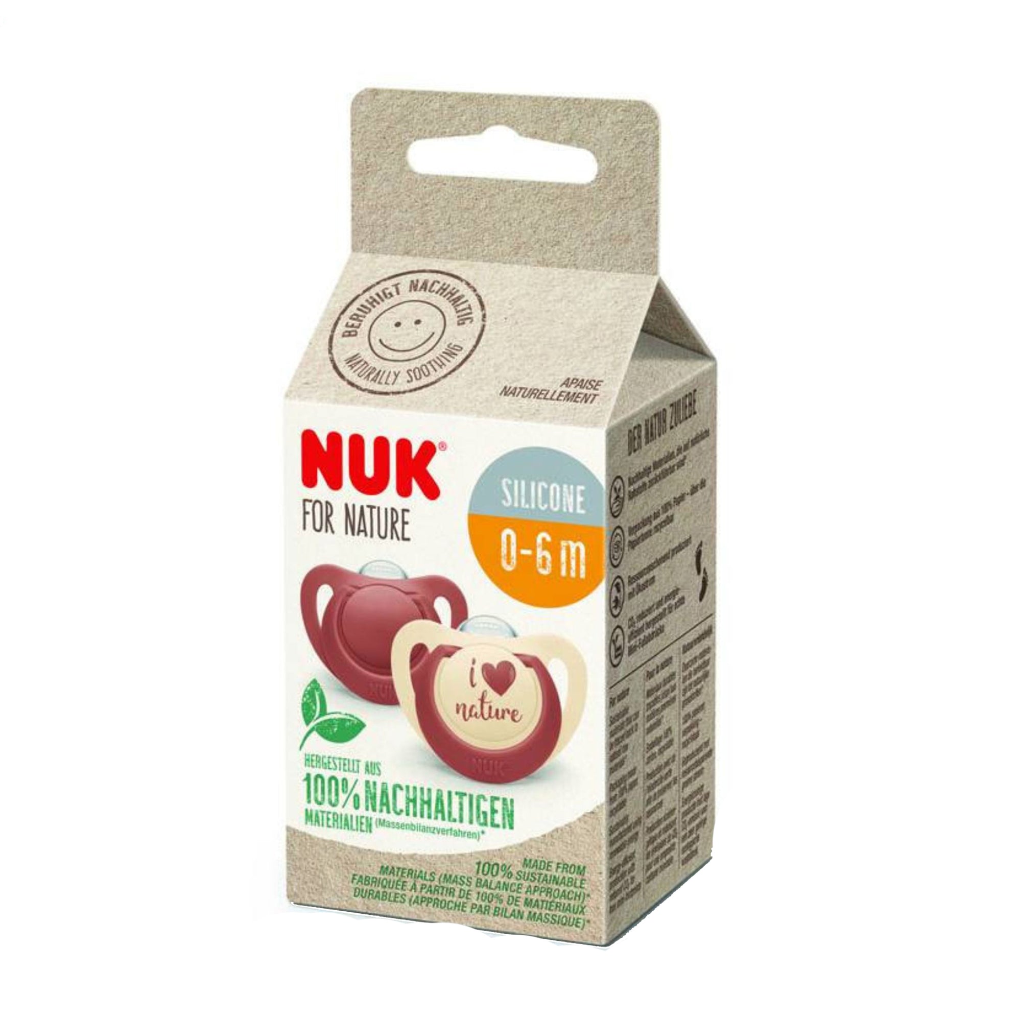 Chupete de silicona para Nurture Nuk Coral 0-6M x 2— Farmacorp