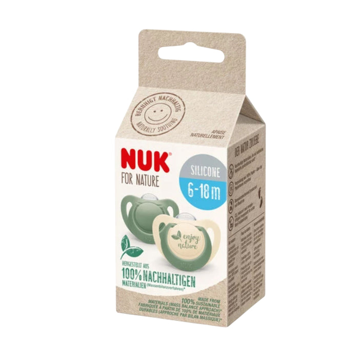 Chupete Silicona For Nurture Nuk Verde 6-18M X 2Unidades