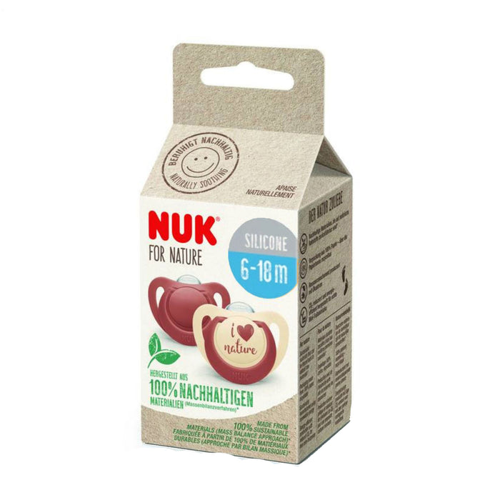 Chupete Silicona For Nurture Nuk Coral 6-18M X 2Unidades