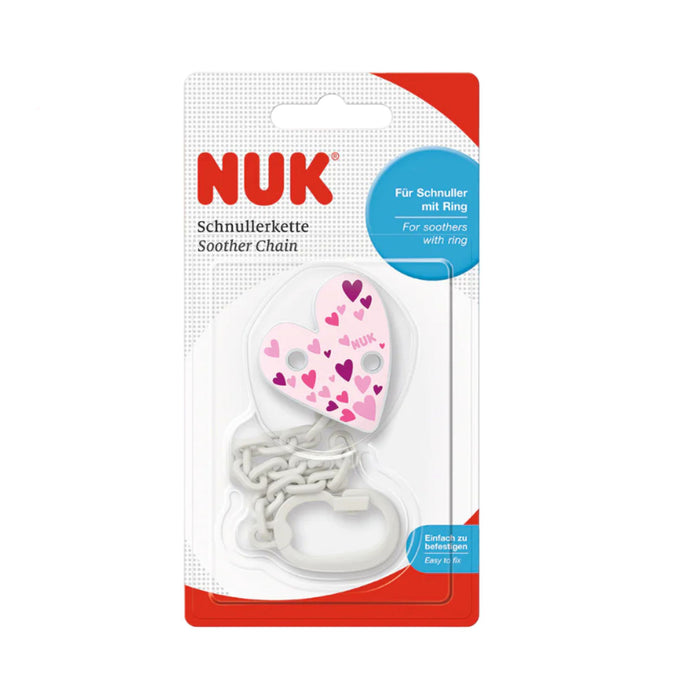 Sujetador De Chupete Cadena Corazón Nuk