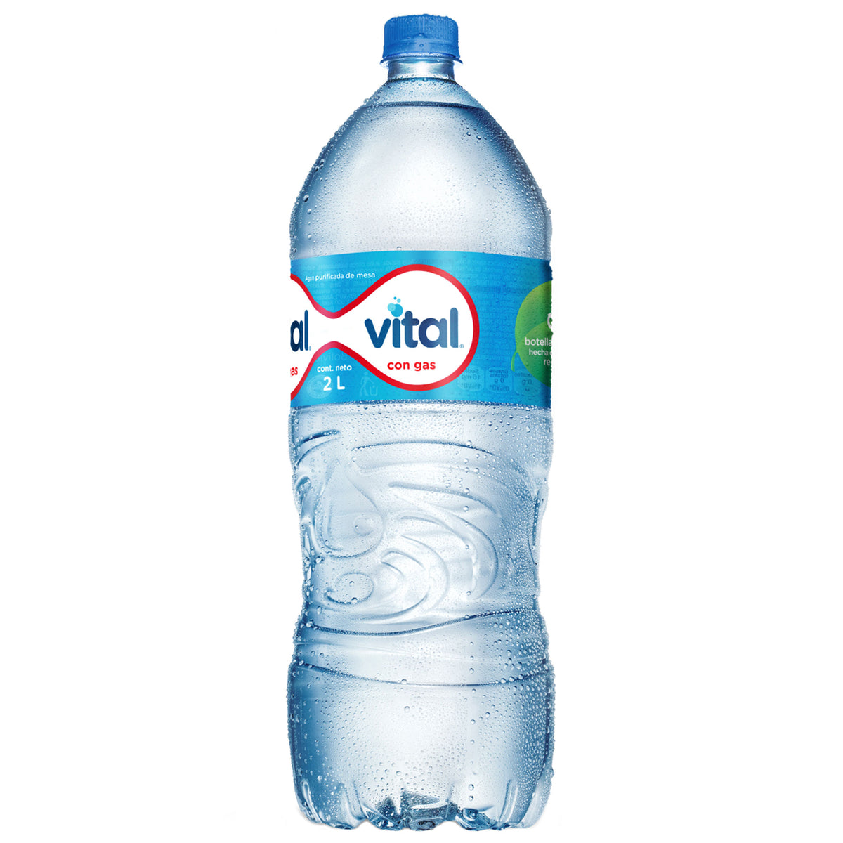 Agua con gas en botella