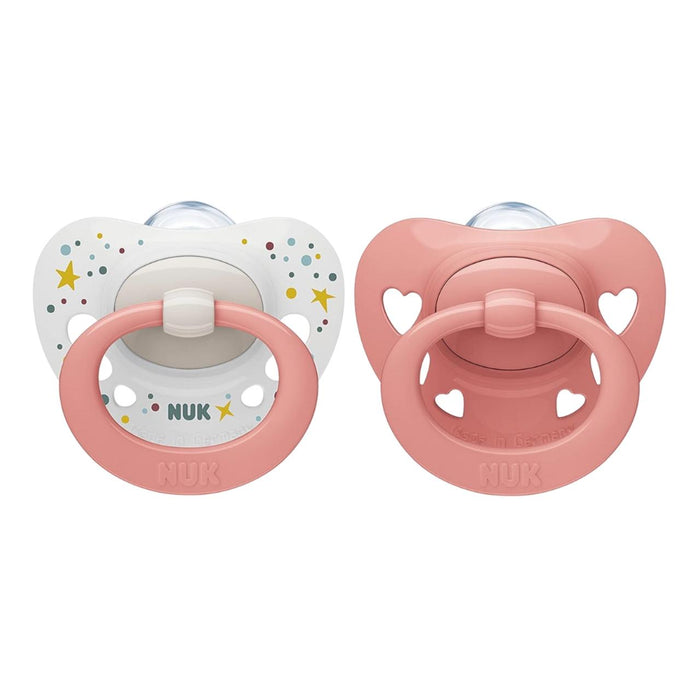 Chupete Signature Nuk Rosado 0-6M X 2 Unidades