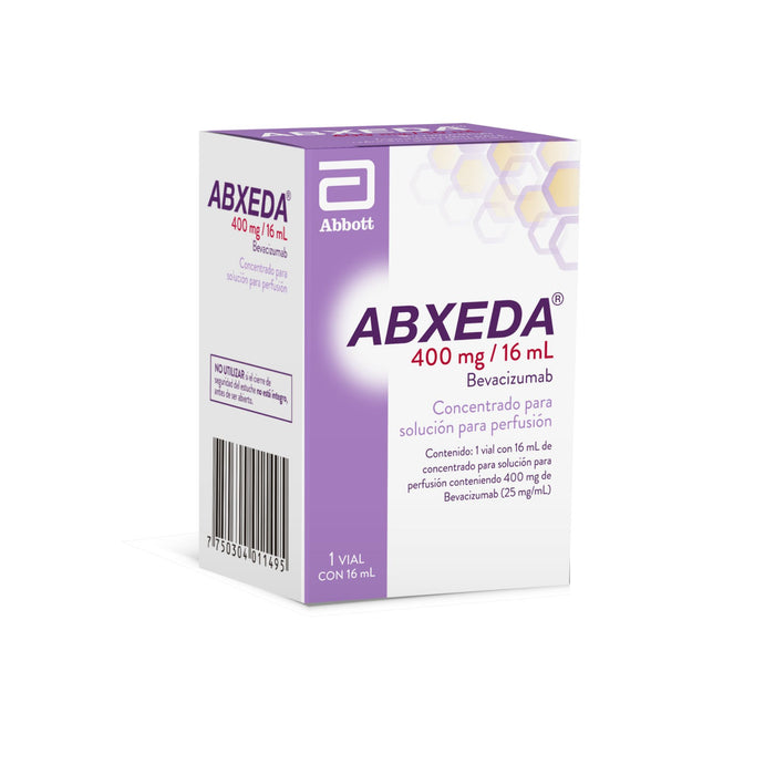 Abxeda Bevacizumab 400 mg IV x 1 ampolla de 16 mL (Frío)